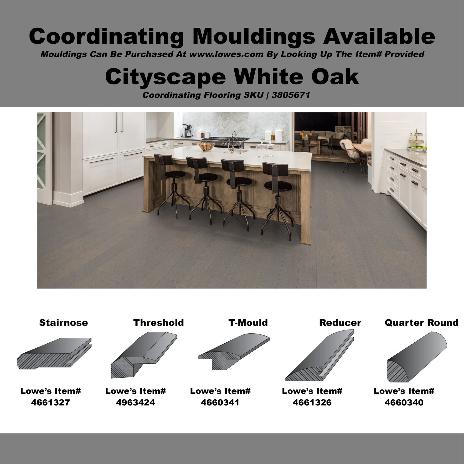allen + roth White oak Cityscape hardwood flooring — view 9