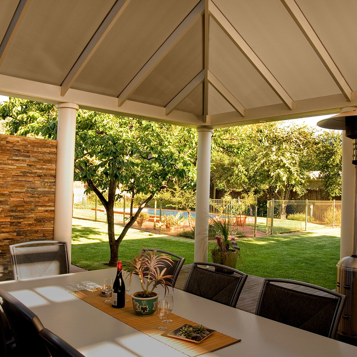 Sunlite 4-ft x 4-ft Corrugated Bronze Polycarbonate Roof Panels, 5-Pack