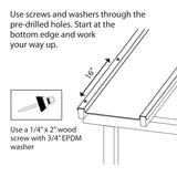 EZ GLAZE 2.24-ft x 8-ft Corrugated Bronze Polycarbonate Roof Panel, 5-Pack
