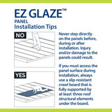EZ GLAZE Foam Tape – 0.08-ft x 65-ft, White, Corrugated Polycarbonate Roof Panel Accessory