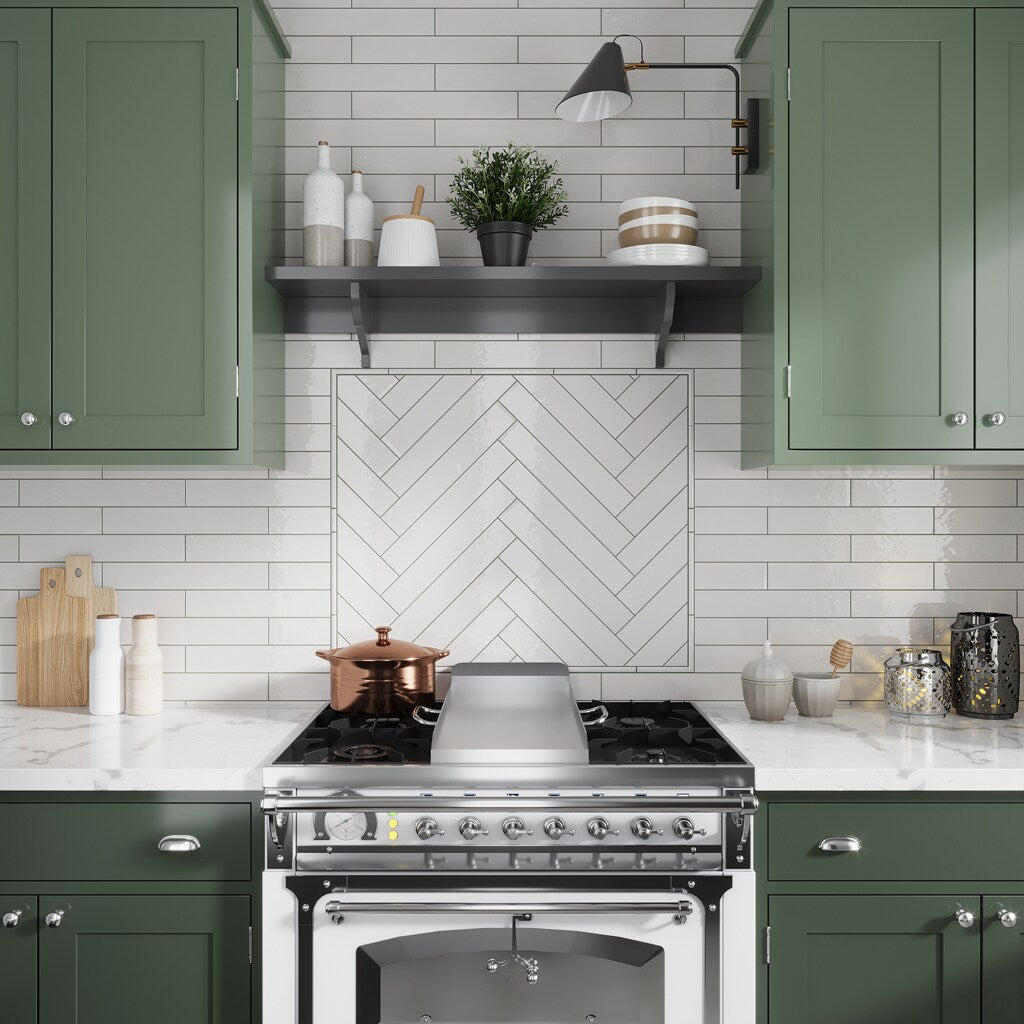 Apollo Tile Silken Ivory White 3-in x 16-in Glossy Ceramic Brick Look Floor and Wall Tile (10.76-sq. ft/ Carton)