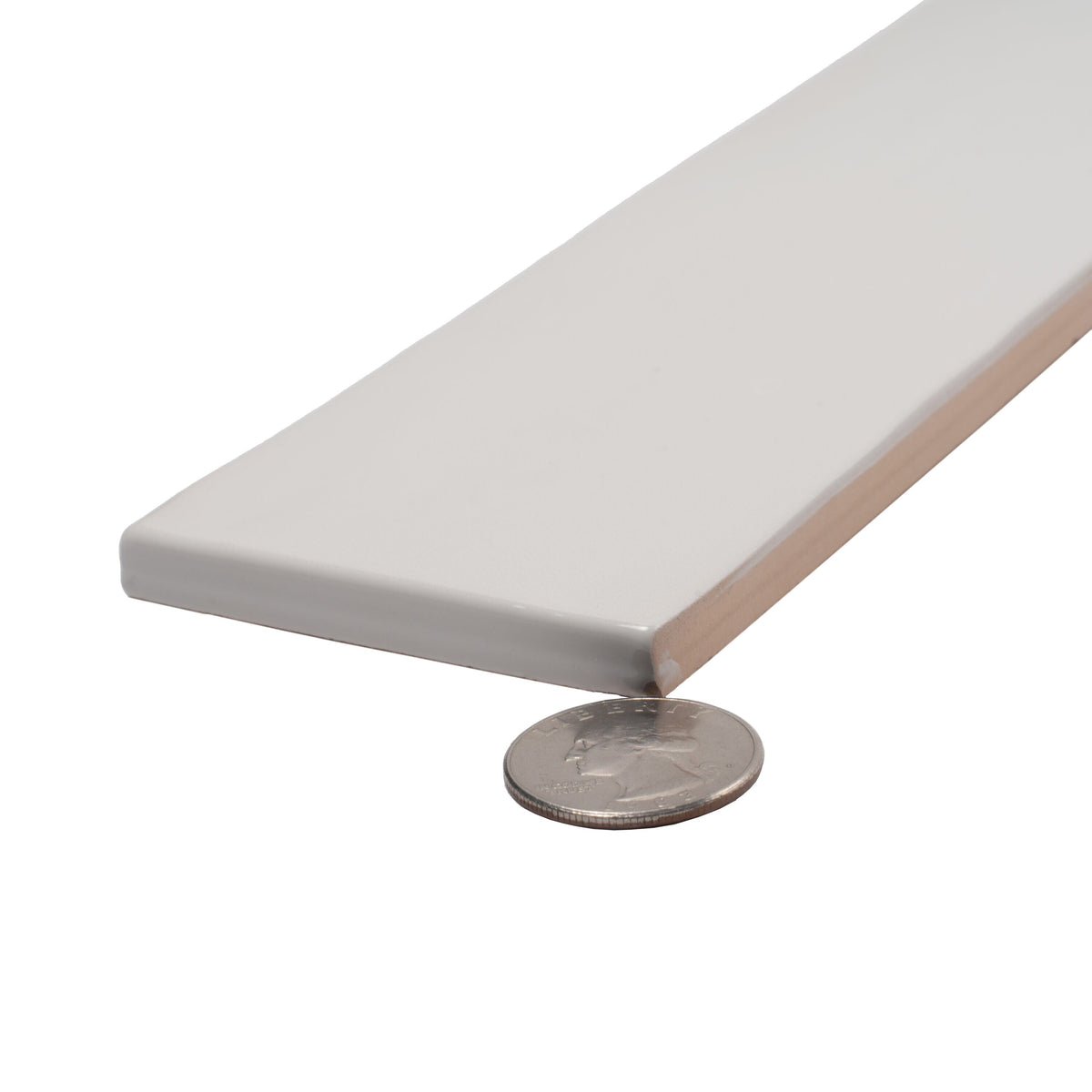 Apollo Tile Silken Ivory White 3-in x 16-in Glossy Ceramic Brick Look Floor and Wall Tile (10.76-sq. ft/ Carton)