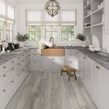 Apollo Tile Bois Gray 8-in x 48-in Matte Porcelain Brick Wood Look Floor and Wall Tile (12.91-sq. ft/ Carton)
