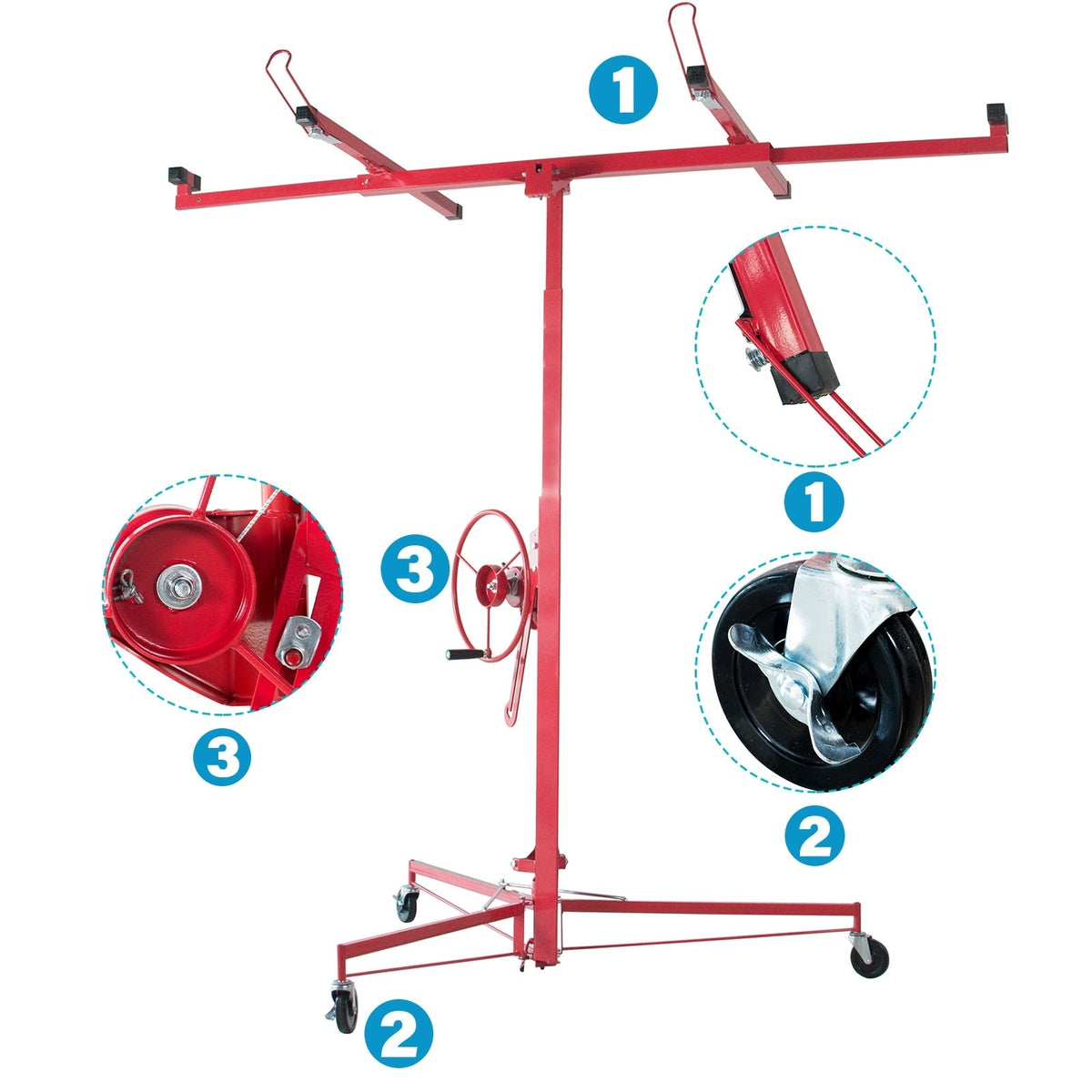 Maocao Hoom 11ft Drywall Lift 11-ft H x 115-in L x 61-in W Steel Drywall Lift