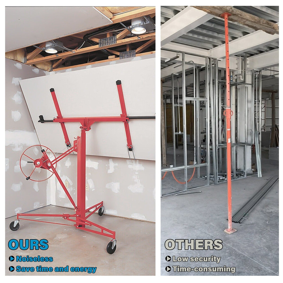 Maocao Hoom 11ft Drywall Lift 11-ft H x 115-in L x 61-in W Steel Drywall Lift