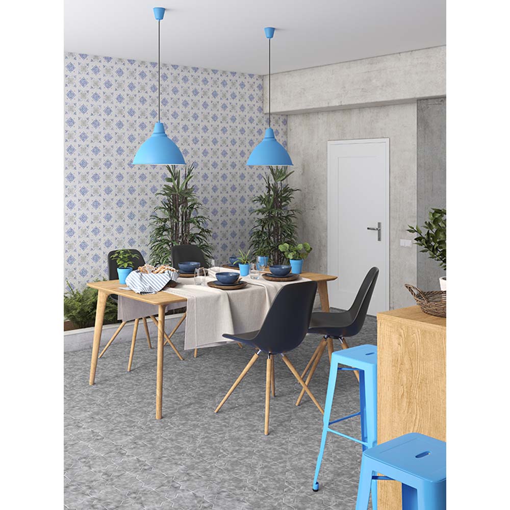 Apollo Tile Siena Gray 6-in x 6-in Matte Ceramic Stone Look Floor and Wall Tile (5.37-sq. ft/ Carton)