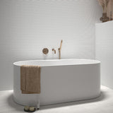 Apollo Tile Arte White 2-in x 8-in Glossy Ceramic Brick Patterned Floor and Wall Tile (4.09-sq. ft/ Carton)