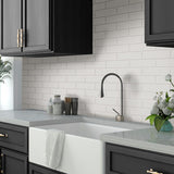 Apollo Tile Arte White 2-in x 8-in Matte Ceramic Brick Look Floor and Wall Tile (5.4-sq. ft/ Carton)