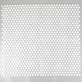Apollo Tile Cirkel Pearl White 12-in x 12-in Matte Porcelain Penny Round Patterned Floor and Wall Tile (9.87-sq. ft/ Carton)