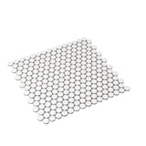 Apollo Tile Cirkel Pearl White 12-in x 12-in Matte Porcelain Penny Round Patterned Floor and Wall Tile (9.87-sq. ft/ Carton)