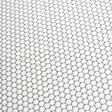 Apollo Tile Cirkel Pearl White 12-in x 12-in Matte Porcelain Penny Round Patterned Floor and Wall Tile (9.87-sq. ft/ Carton)