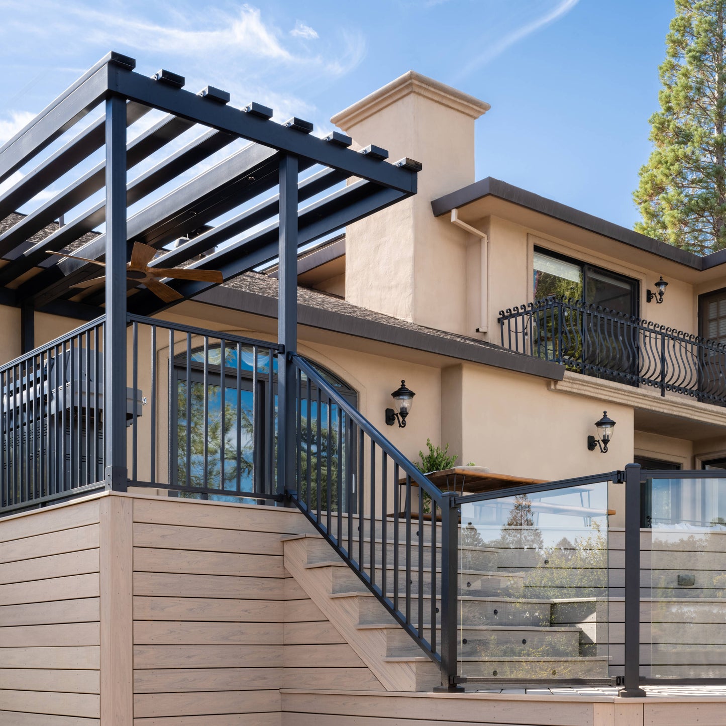 Trex Signature 8-ft x 36-in Charcoal Black Aluminum Deck Stair Rail Kit