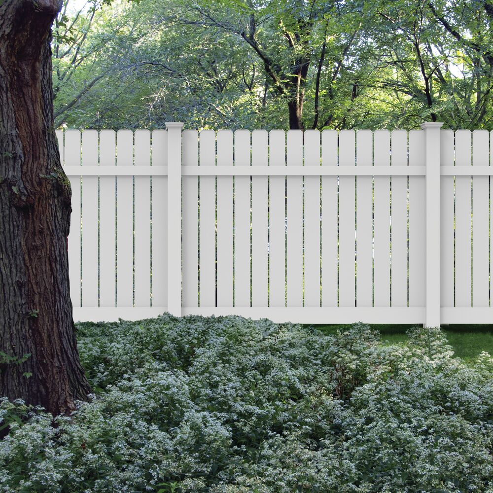 Freedom Carlisle 6-ft H x 4-in W White Vinyl Line Fence Post (Assembled)