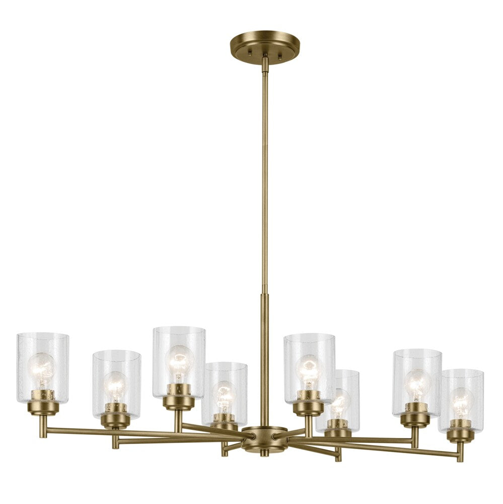 Kichler Winslow 8-Light Gold Industrial Chandelier