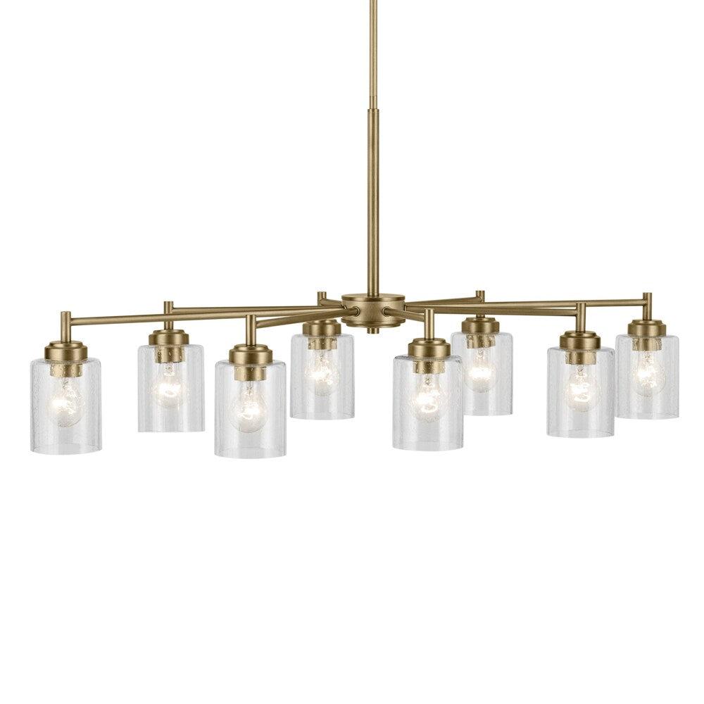 Kichler Winslow 8-Light Gold Industrial Chandelier