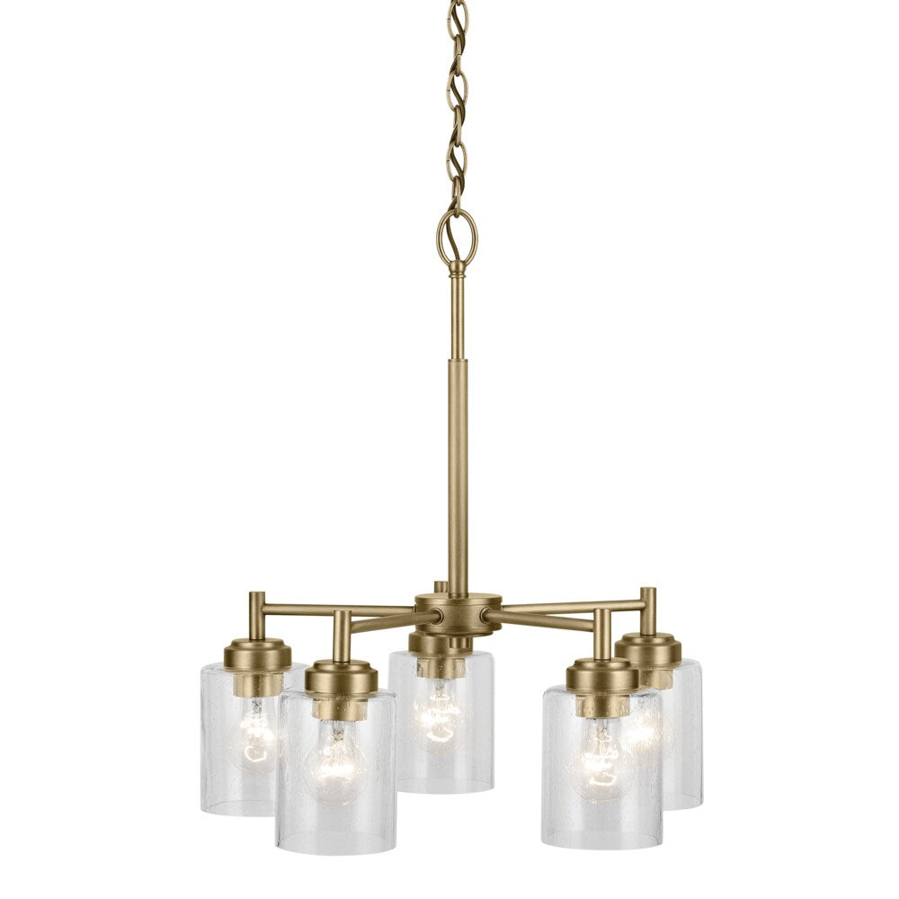 Kichler Winslow 5-Light Gold Industrial Chandelier