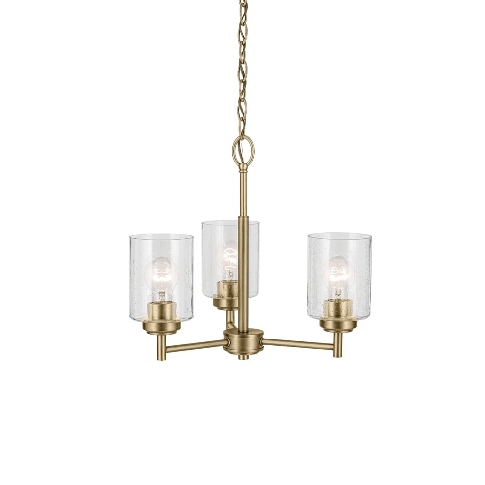 Kichler Winslow 3-Light Gold Industrial Chandelier