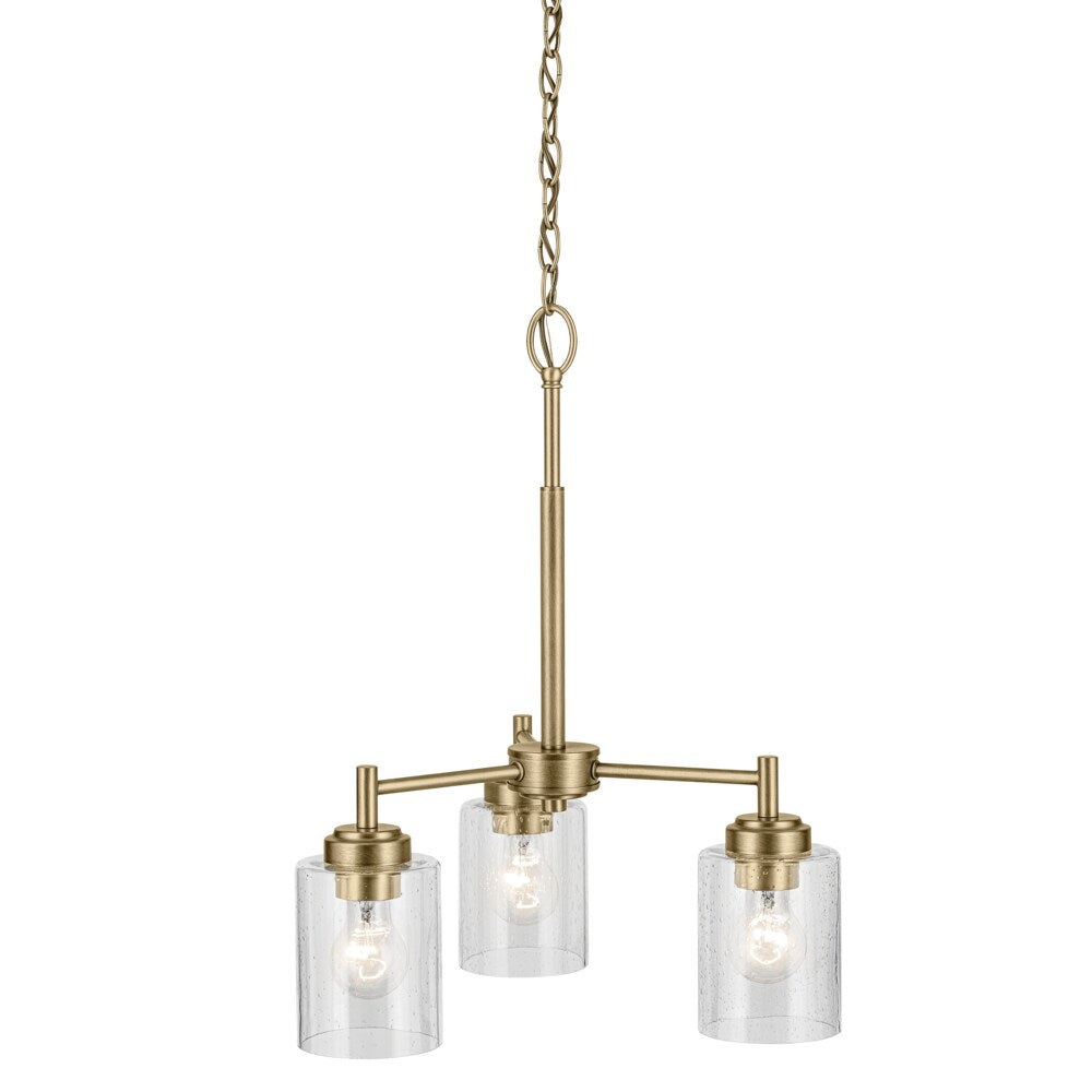 Kichler Winslow 3-Light Gold Industrial Chandelier