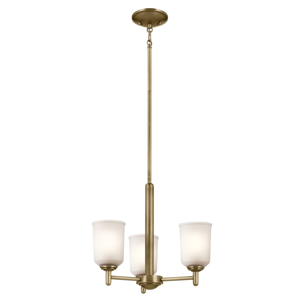 Kichler Shailene 3-Light Gold Traditional Chandelier