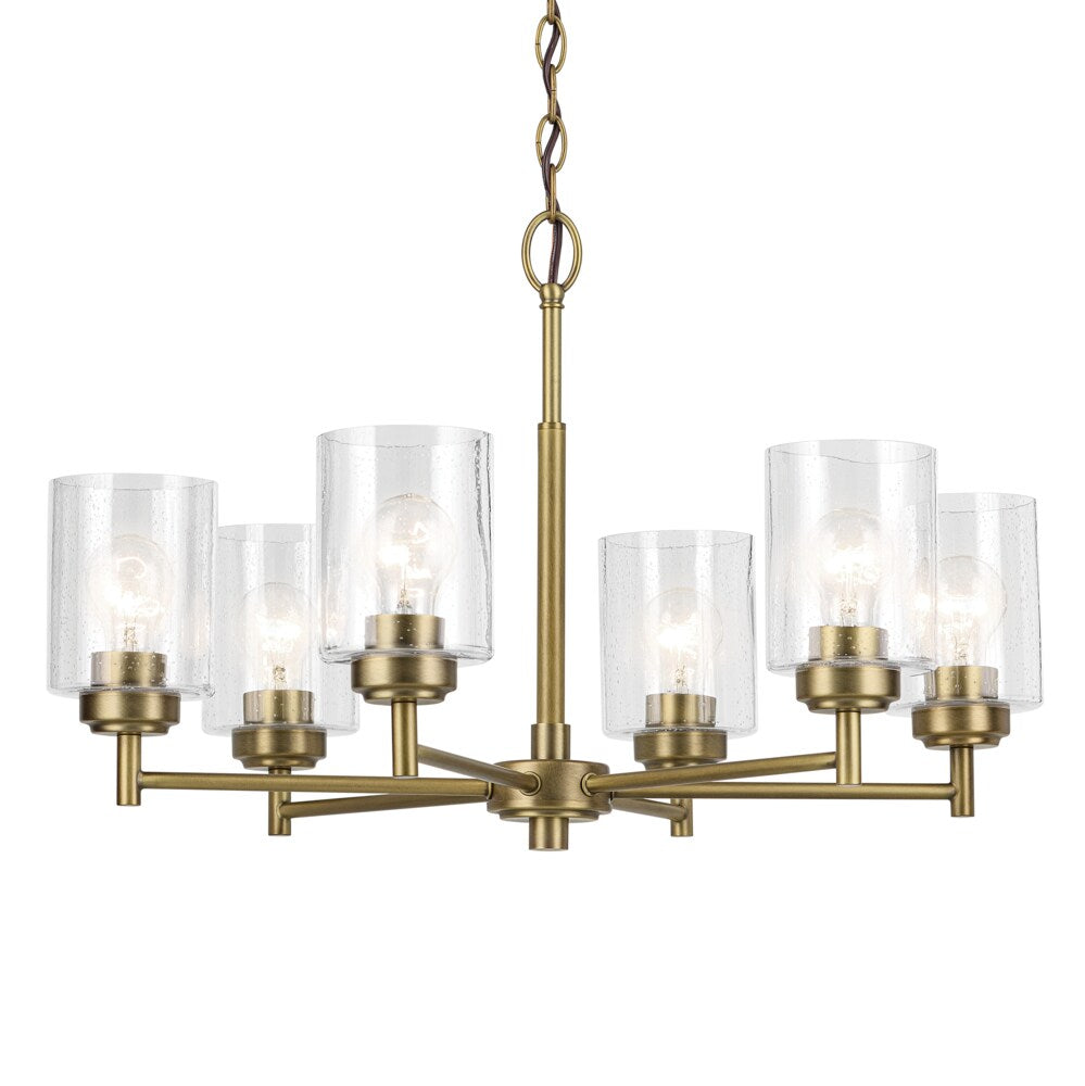 Kichler Winslow 6-Light Gold Industrial Chandelier