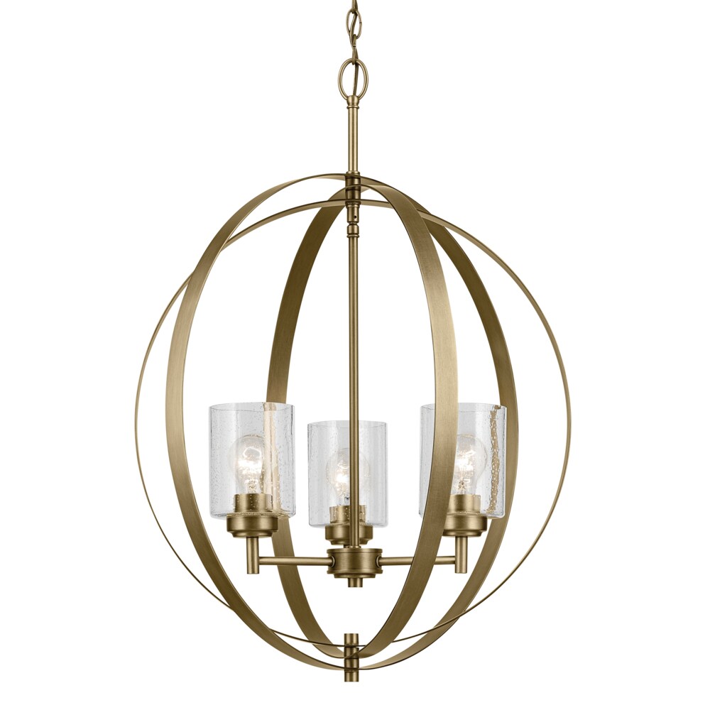 Kichler Winslow 3-Light Gold Industrial Chandelier