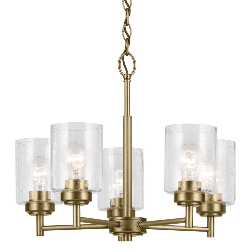 Kichler Winslow 5-Light Gold Industrial Chandelier