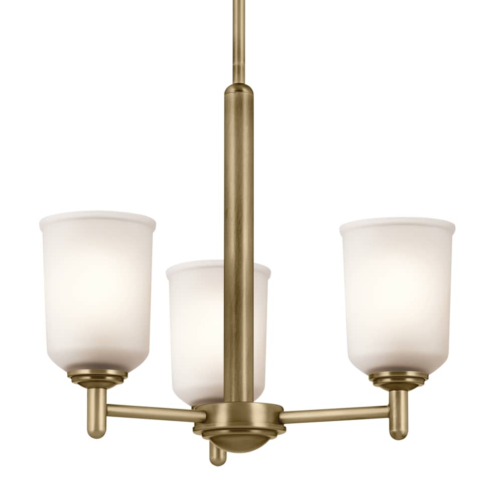 Kichler Shailene 3-Light Gold Traditional Chandelier