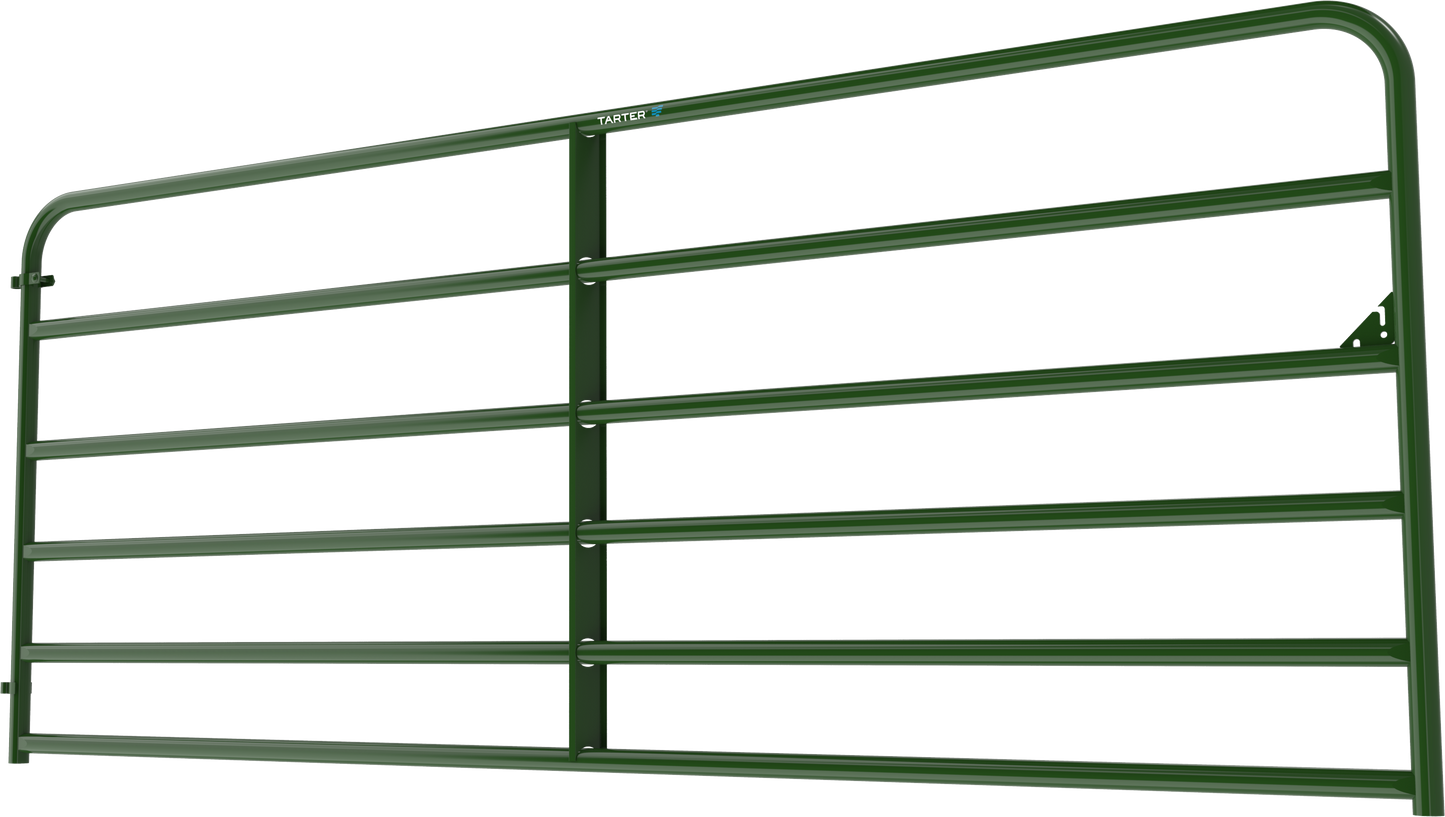 Tarter 4-ft H x 10-ft W Green Powder Over E-coat Steel Farm Corral Fence Gate
