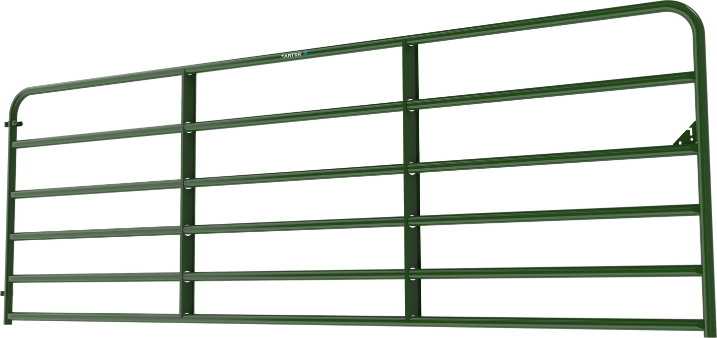 Tarter 4-ft H x 12-ft W Green Powder Over E-coat Steel Farm Corral Fence Gate