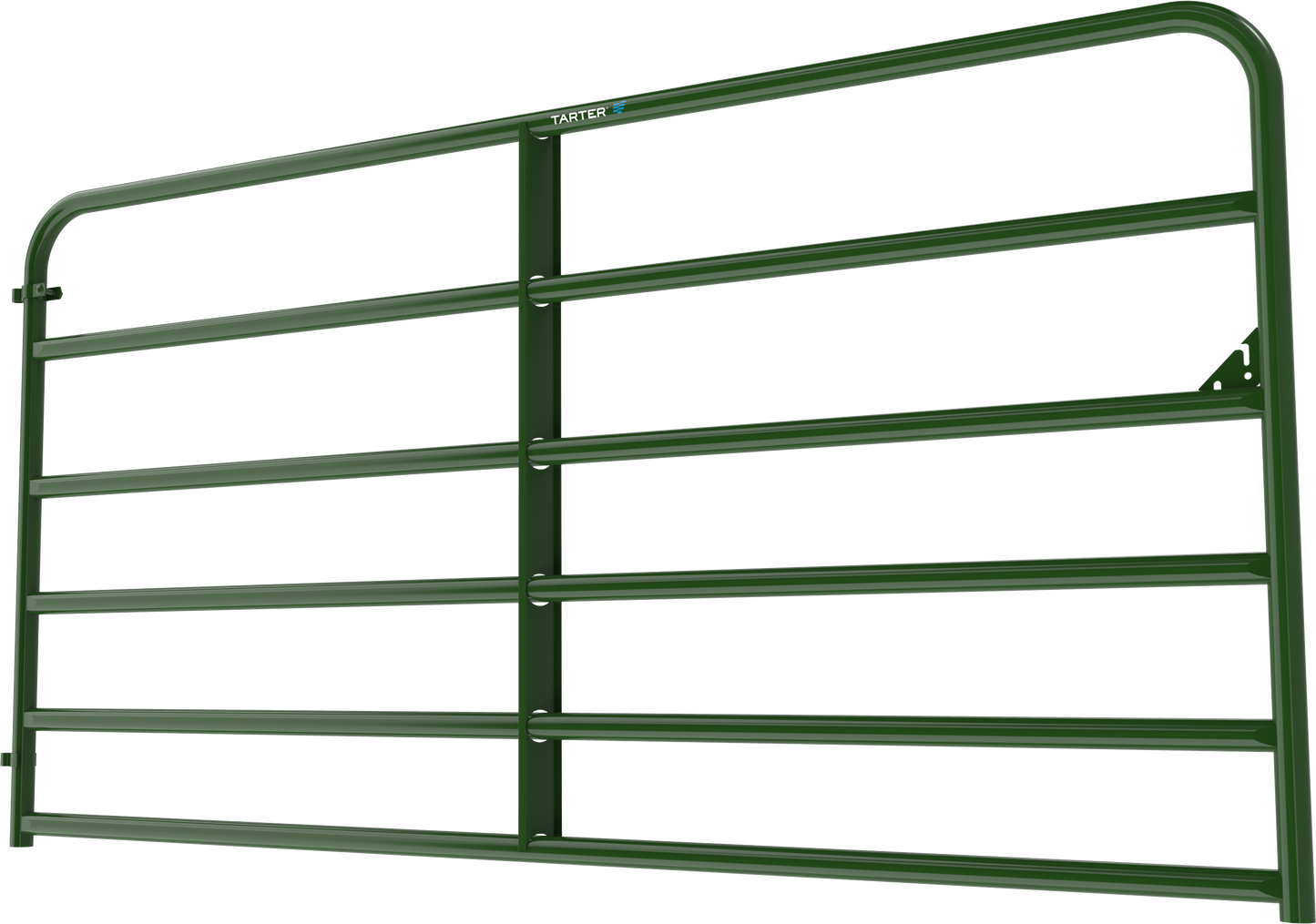 Tarter 4-ft H x 8-ft W Green Powder Over E-coat Steel Farm Corral Fence Gate