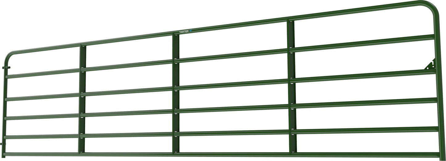Tarter 4-ft H x 16-ft W Green Powder Over E-coat Steel Farm Corral Fence Gate