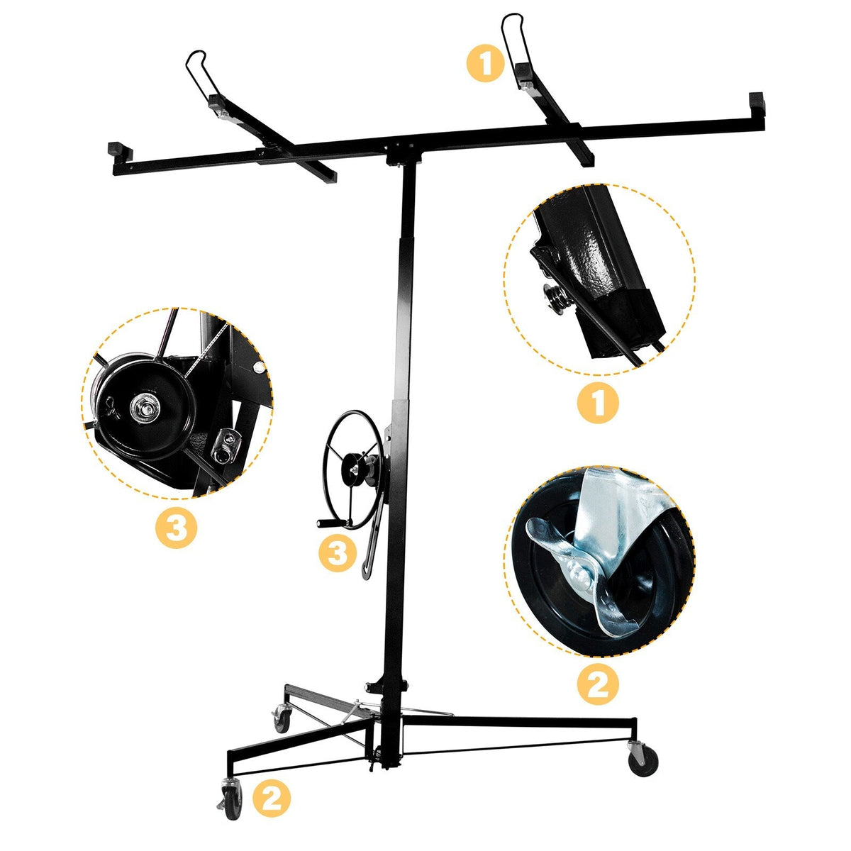 Maocao Hoom 11ft Drywall Lift 11-ft H x 116-in L x 35.56-in W Steel Drywall Lift