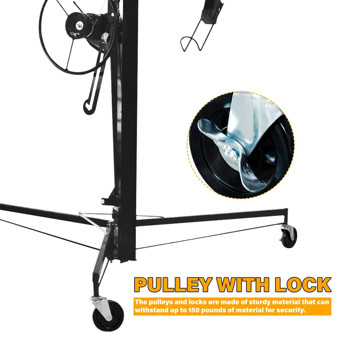 Maocao Hoom 11ft Drywall Lift 11-ft H x 116-in L x 35.56-in W Steel Drywall Lift