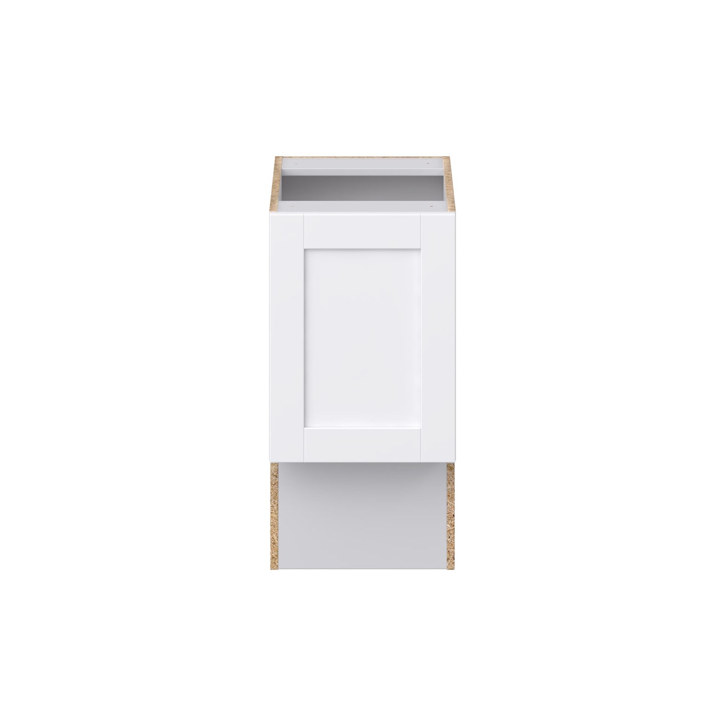 Hugo&Borg Rosemont 15-in W x 34.5-in H x 21-in D Glacier White Base Fully Assembled Cabinet (Recessed Panel Shaker Door Style)