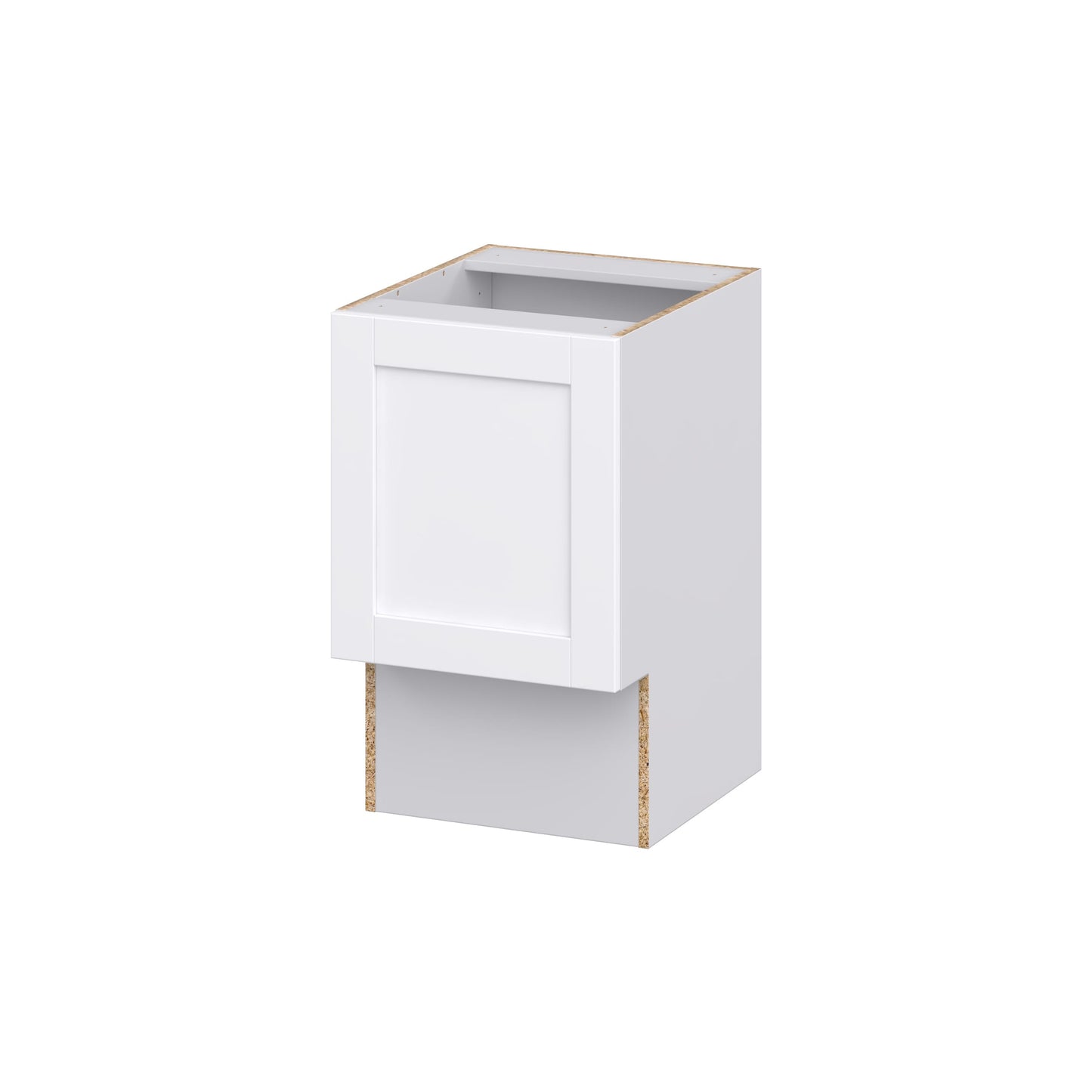Hugo&Borg Rosemont 18-in W x 34.5-in H x 21-in D Glacier White Base Fully Assembled Cabinet (Recessed Panel Shaker Door Style)