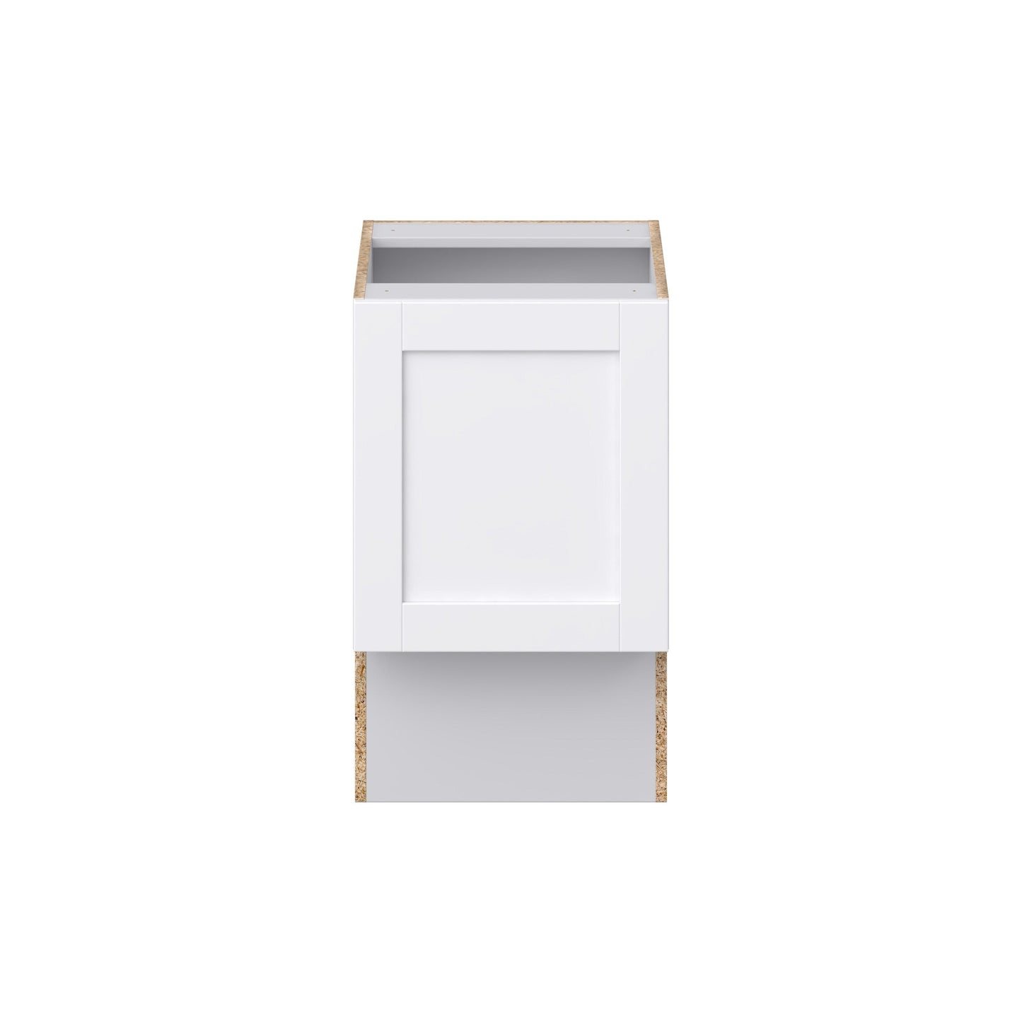 Hugo&Borg Rosemont 18-in W x 34.5-in H x 21-in D Glacier White Base Fully Assembled Cabinet (Recessed Panel Shaker Door Style)