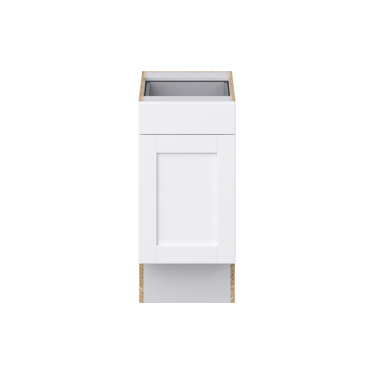Hugo&Borg Rosemont 15-in W x 34.5-in H x 25-in D Glacier White 1-Drawer Base Fully Assembled Cabinet (Recessed Panel Shaker Style)