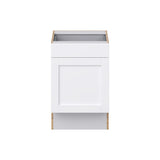 Hugo&Borg Rosemont 21-in W x 34.5-in H x 24-in D Glacier White Base Fully Assembled Cabinet (Recessed Panel Shaker Door Style)