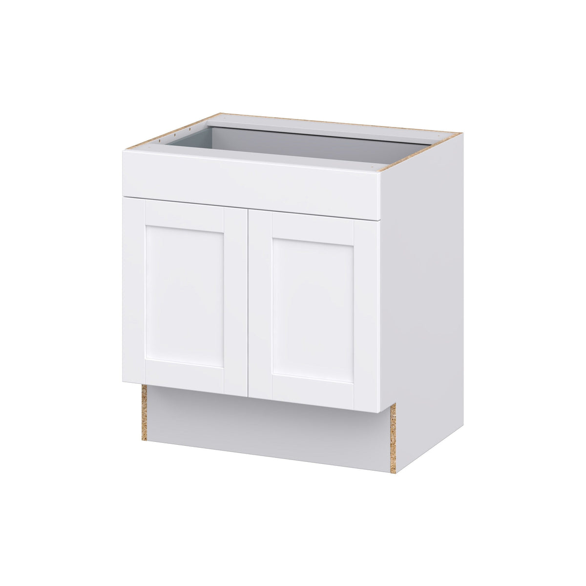Hugo&Borg Rosemont 30-in W x 32.5-in H x 25-in D Glacier White 1-Drawer Base Fully Assembled Cabinet (Recessed Panel Shaker Style)
