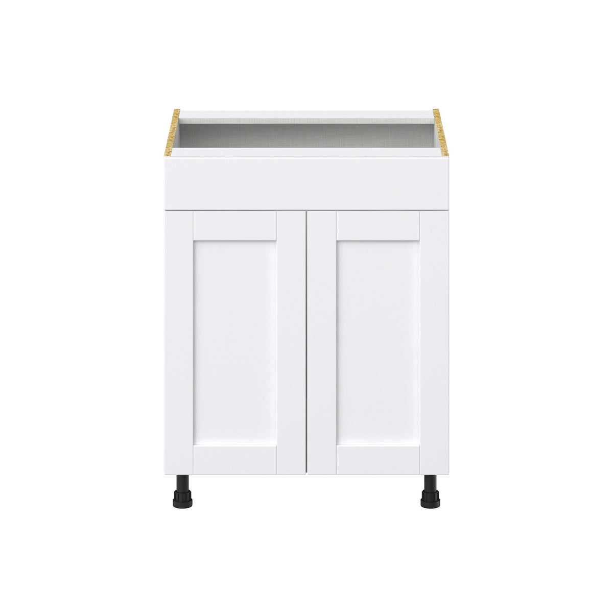 Hugo&Borg Rosemont 27-in W x 34.5-in H x 24-in D Glacier White Sink Base Fully Assembled Cabinet (Recessed Panel Shaker Style)