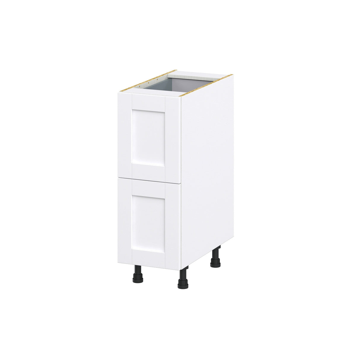 Hugo&Borg Rosemont 12-in W x 34.5-in H x 24-in D Glacier White 3-Drawer Base Fully Assembled Cabinet (Recessed Panel Style)