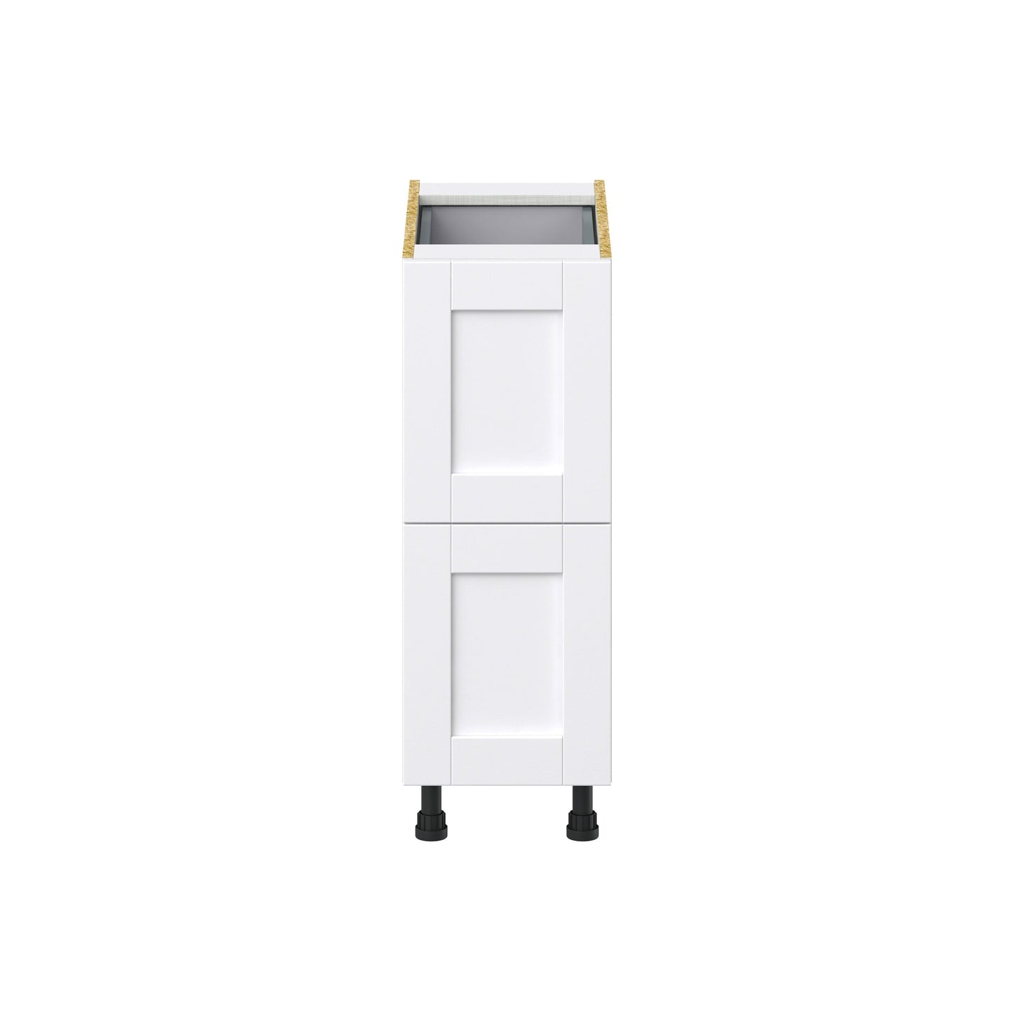 Hugo&Borg Rosemont 12-in W x 34.5-in H x 24-in D Glacier White 3-Drawer Base Fully Assembled Cabinet (Recessed Panel Style)