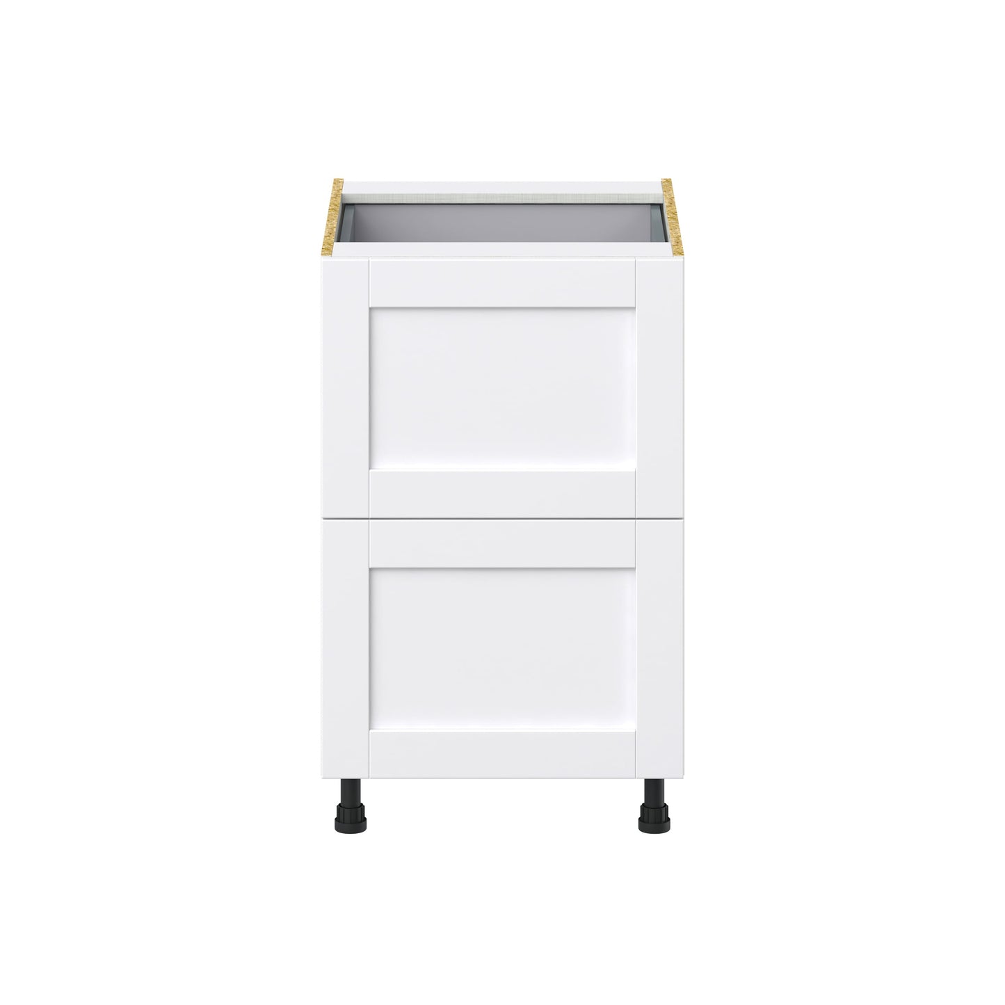 Hugo&Borg Rosemont 21-in W x 34.5-in H x 24-in D Glacier White 3-Drawer Base Fully Assembled Cabinet (Recessed Panel Style)