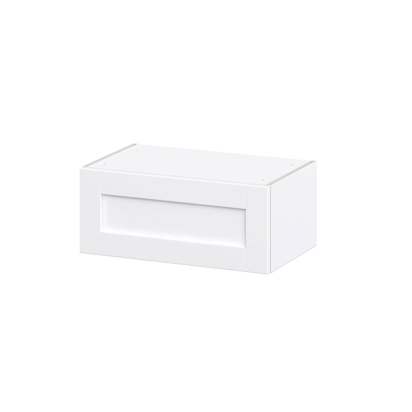 Hugo&Borg Rosemont 24-in W x 10-in H x 14-in D Glacier White Wall Fully Assembled Cabinet (Recessed Panel Shaker Door Style)