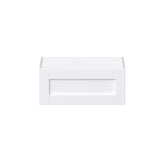 Hugo&Borg Rosemont 24-in W x 10-in H x 14-in D Glacier White Wall Fully Assembled Cabinet (Recessed Panel Shaker Door Style)