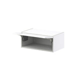 Hugo&Borg Rosemont 24-in W x 10-in H x 14-in D Glacier White Wall Fully Assembled Cabinet (Recessed Panel Shaker Door Style)