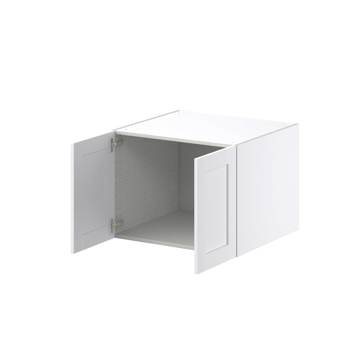 Hugo&Borg Rosemont 27-in W x 20-in H x 24-in D Glacier White Wall Fully Assembled Cabinet (Recessed Panel Shaker Door Style)