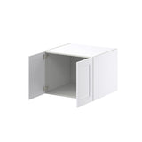Hugo&Borg Rosemont 27-in W x 20-in H x 24-in D Glacier White Wall Fully Assembled Cabinet (Recessed Panel Shaker Door Style)