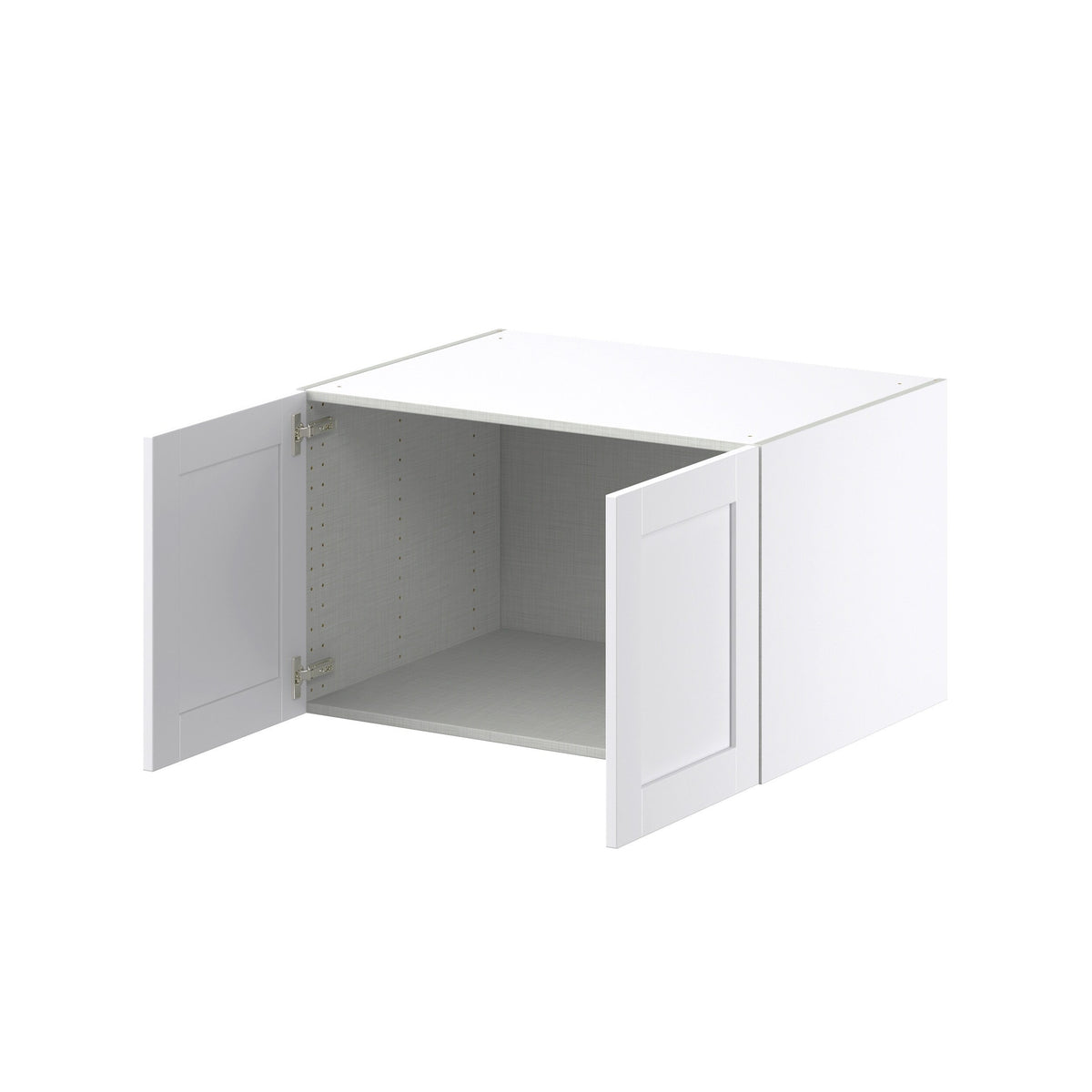 Hugo&Borg Rosemont 33-in W x 20-in H x 24-in D Glacier White Wall Fully Assembled Cabinet (Recessed Panel Shaker Door Style)