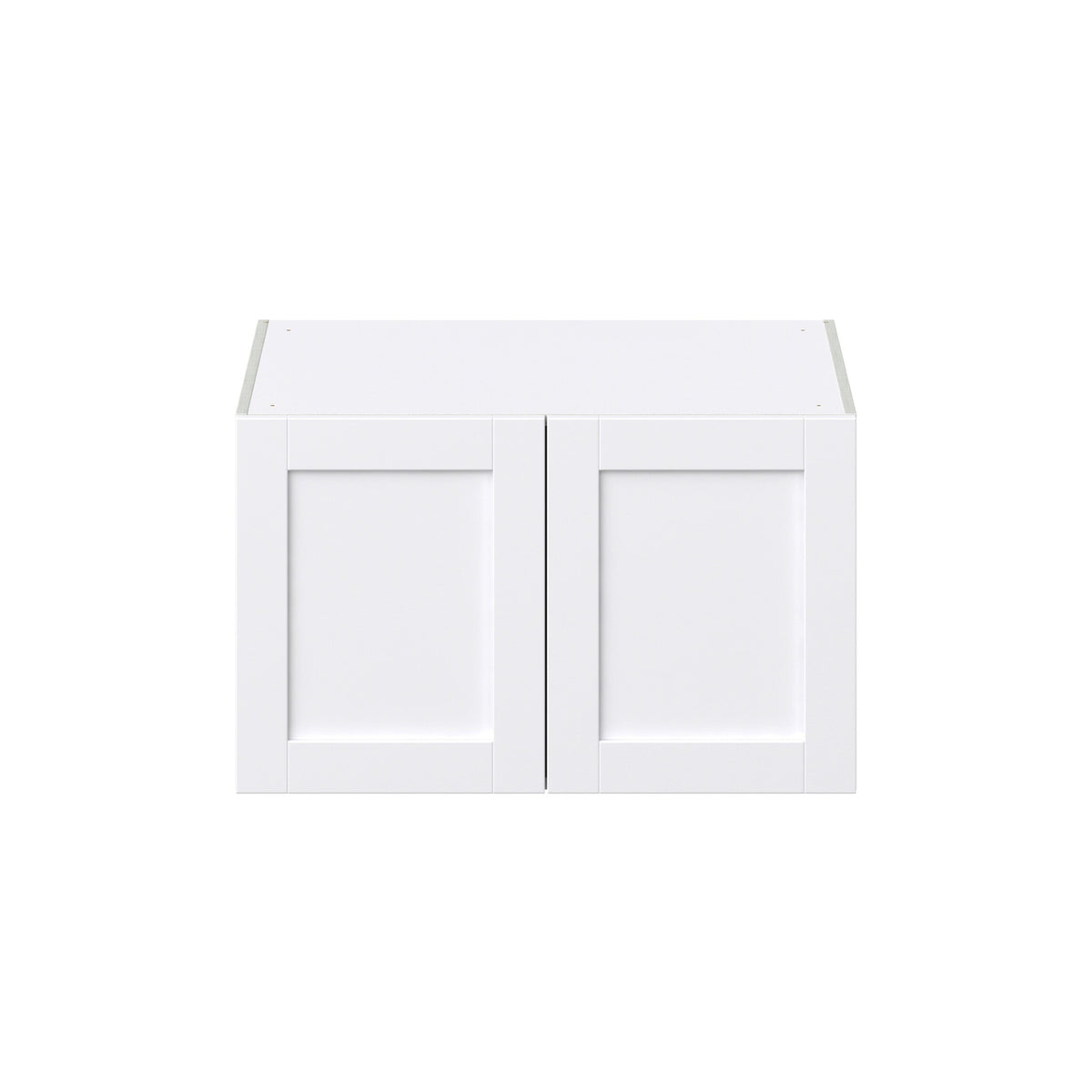Hugo&Borg Rosemont 33-in W x 20-in H x 24-in D Glacier White Wall Fully Assembled Cabinet (Recessed Panel Shaker Door Style)
